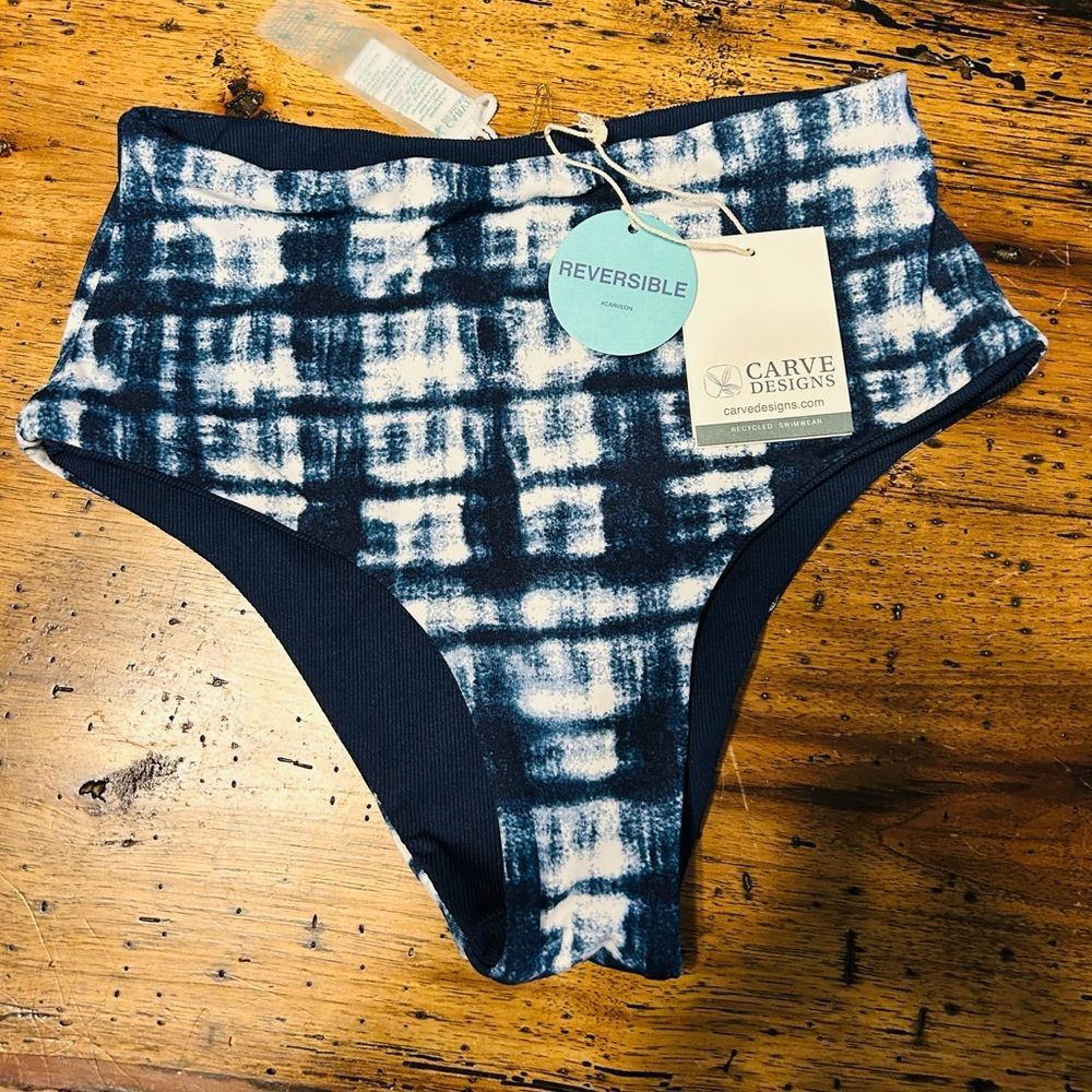 Carve designs high waisted Erin reversible swim bottoms